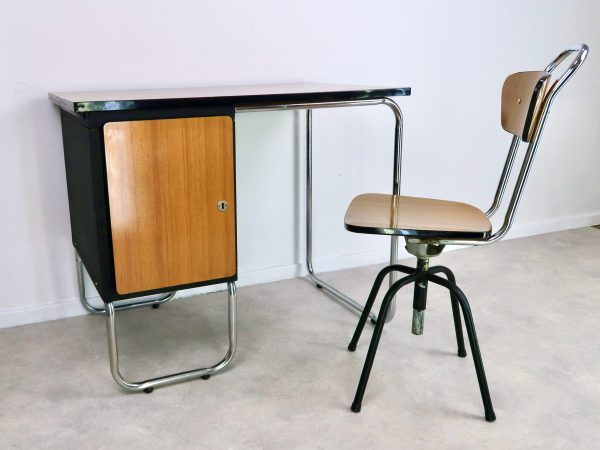 Small-sized desk + chair, Torck, Bauhaus style, 1950s–1960s - Image 2